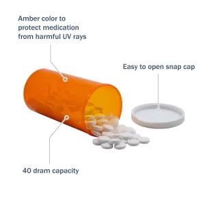 40 DR Snap Cap Vials (120 Pcs)