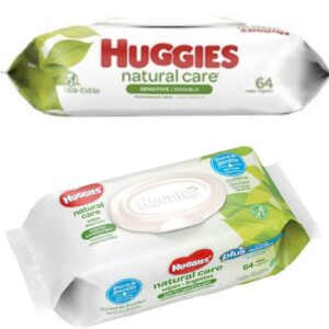 Huggies Natural Care Sensitive Skin Wipes - 64 Wipes